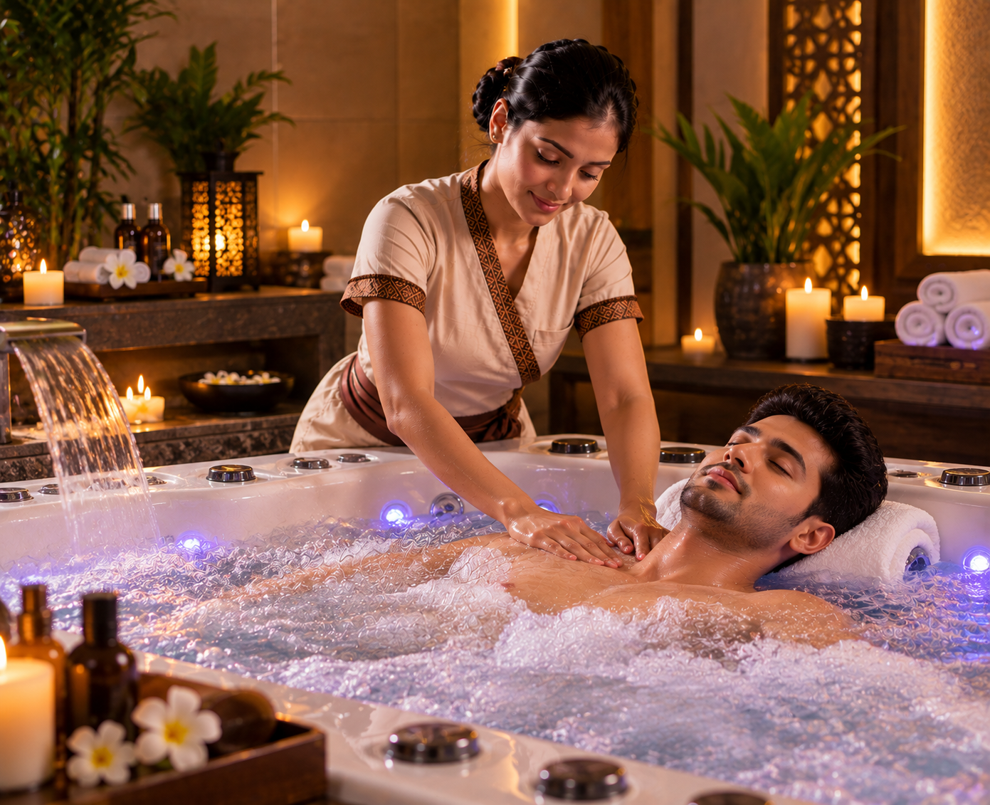 Jacuzzi Massage spa experience in Kharadi Pune